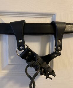 MASTER USA – Universal Leather Sword Frog – Steel Hardware, Adjustable Lacing for Proper Fit, Designed to Fit a Wide Variety of Swords and Scabbards – Fantasy, Historical, Cosplay – PK-6182 42 61BHRnM3vZL