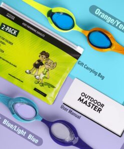 Alternative view of OutdoorMaster Kids Swim Goggles 2 Pack - Quick Adjustable Strap Swimming Goggles for Kids 2 Pack-d