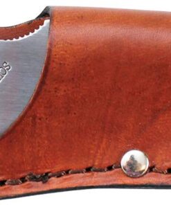 Old Timer 15OT Deerslayer 10.5in High Carbon S.S. Full Tang Fixed Blade Knife with 5.6in Clip Point Blade, Black Sawcut Handle, and Leather Belt Sheath for Hunting, Camping, Skinning, EDC, and Outdoor 15OT Deerslayer (Box) 16 61BJzPWkNkL