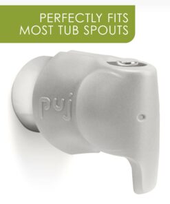 Puj – Snug, Ultra-Soft Spout Cover for Bathtub Taps, BPA-and-PVC-Free Faucet Cover for Safe Baths, Non-Absorbent Bathtub Faucet Cover, Kids’ Bathroom Safety Products, Grey 11 61BKeo IFGL