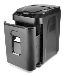 Amazon Basics 150 Sheet Autofeed Micro Cut Paper Shredder, Black 31 61BMDDIQ0tS