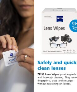 ZEISS Pre-Moistened Lens Cleaning Wipes, 200 Count White 200 Count (Pack of 1) 28 61BNmyFzxTL