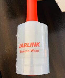 JARLINK 4 Pack Plastic Film Roll with Plastic Handles, 60 Gauge Thick, 5" x 1000ft Plastic Pallet Film, Industrial Strength Stretch up to 500% Stretch for Moving, Packing, Wrapping, and Shipping 41 61BNtsnUwPL