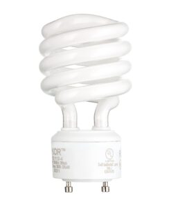 Alternative view of KOR (Pack of 4) 23 Watt Mini Spiral - GU24 Base - (100W Equivalent) - T2 Mini-Twist - CFL Light Bulb (Bright White (5000K)) Bright White (5000k)