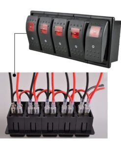 AutoEC 12V 16A On/Off Light Rocker Reset Switch For Carling Boat Car With Switch Panel (Pack Of 5 Blue) Pack Of 5 13 61BPmDfSSBL