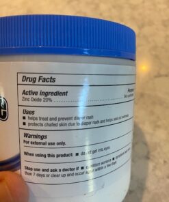 CareALL 15 oz Zinc Oxide 20% Skin Protectant Barrier Ointment Provides Relief and Treatment of Diaper Rash and Chafing. Helps Seal Out Wetness. 42 61BPmqw 6aL