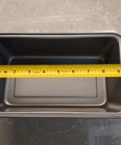 Amazon Basics Rectangular Baking Bread Loaf Pan, 9.5 x 5 Inch, Set of 2, Gray 37 61BQtIBRSdL
