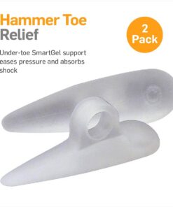 NatraCure Gel Hammer Toe Crest Pads (Left/Right) - 1 Pair – (Toe Straightening Cushion, For Mallet Toes and Overlapping Toes) - 3035-M CAT 2 Count (Pack of 1) 8 61BRVn8pEIL