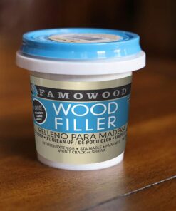 FamoWood 40022142 Latex Wood Filler - Pint, Walnut 9 61BTWe92 4L