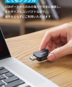 Anker 2-in-1 USB 3.0 SD Card Reader for SDXC, SDHC, MMC, RS-MMC, Micro SDXC, Micro SD, Micro SDHC and UHS-I Cards 33 61BUsnZSIPL