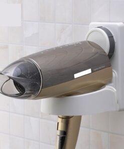 theBathMart Hair Dryer Mount Holder Rack, Wall Mount Bathroom Blow-Dryer Organizer Storage with Rotate & Lock Suction Cup 27 61BVI3EY99L