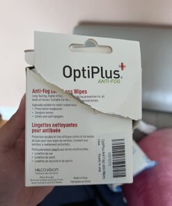 OptiPlus Anti Fog Lens Wipes l Pre-Moistened l Cleaning Wipes for Glasses, Unisex Adult Computer & Laptops/Watch Screens, Smart Phones, Optical Lens, Goggles l Quick-Dry & Scratch-Free l 100 Count 33 61BVeRyCiVL