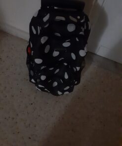 Rockland Double Handle Rolling Backpack, Black Dot, 17-Inch 37 61BVrS8xwzL