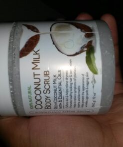 Exfoliating Body Scrub with Hydrating Coconut Milk and Detoxifying Dead Sea Salt, Moisturizing Exfoliating Scrub by Pure Body Naturals, 12 Ounce (Packaging Varies) 42 61BXGysHgKL