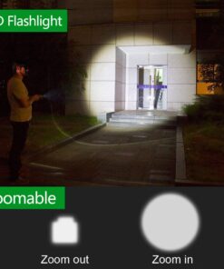 yIFeNG Tactical Flashlight Led Flashlight High Lumens S1000 - XML T6 Upgraded Flash Light Ultra Bright with Zoomable 5 Modes, Camping Accessories for Outdoor Emergency Gear (2 Pack) 2 Pack 40 61BXf9onZeL