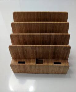 MobileVision Bamboo Charging Station & Multi Device Organizer Slim Version for Smartphones, Tablets, and Laptops Slim Stand Only 49 61BYmM5MnSL 3
