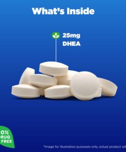 Alternative view of Natrol Mood & Stress DHEA 25mg with Calcium, Dietary Supplement for Balance of Certain Hormone Level and Mood Support, 300 Tablets, 300 Day Supply 300 Count (Pack of 1)