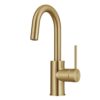 KRAUS Oletto Single Handle Kitchen Bar Faucet with QuickDock Top Mount Assembly in Brushed Brass, KPF-2600BB, 12 1/2 Inch