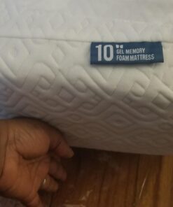 LUCID 10 Inch 2019 Gel Memory Foam Mattress - Medium Firm Feel - CertiPUR-US Certified, Queen 64 61BcGzWoC1L