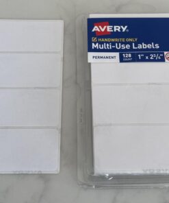 Avery 6113 All-Purpose Labels, 1 x 2.75 Inches, White, Pack of 128 1 Pack 22 61Bd0F6etuL