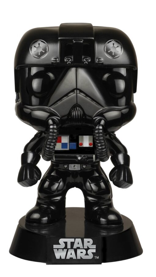 Funko POP Star Wars: Black Chrome Tie-Fighter Pilot NYCC Exclusive Action Figure