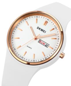 FANMIS Unisex Outdoor Sport Jelly Watch Simple Casual Analog Watches 3ATM Waterproof Minimalism Watches for Young Women Silicone Strap A White 11 61Bd9RvTxiL