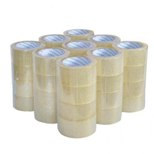 Direct Resources Sealing Clear Packing/Shipping/Box Tape, 12 Rolls Carton