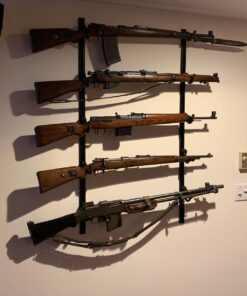 Hold Up Displays USA Made Gun Rack Rifle Shotgun Hanger and Fishing Rod Pole Rack Black Vein 21 61BeqVfQoOL