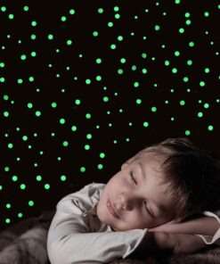 Alternative view of DUOFIRE 3D Domed Glow in The Dark Dots Wall or Ceiling Stickers, Glowing Ultra Bright Dots of 336Pcs,Perfect for Kids Bedding Room or Birthday Gift,Beautiful Wall Decals and Ceiling Decors 3D Domed Dots * 2 sheets Green