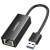 UGREEN USB to Ethernet Adapter for Laptop PC Gigabit USB 3.0 to 10 100 1000 Mbps Network Adapter USB A to RJ45 Wired LAN Adapter Compatible with Nintendo Switch MacBook Mac Mini Windows macOS Linux Black