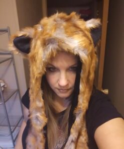 Fox Animal Hood Mittens Gloves Scarf Paws Prints and Ears, Furry Hoodie 20 61BiPBjVyfL