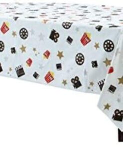 Alternative view of Popcorn Director's Cut Plastic Table Cover – 52" x 102" (1 Piece) – Premium Quality, Durable Material for your Movie Night or Themed Party 54" x 102" Multi-color