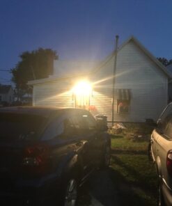 LEPOWER 3000LM Dusk to Dawn LED Security Light, 28W Flood Lights Outdoor with Photocell, 3000K Warm Light, IP65 Waterproof, 2 Adjustable Heads Exterior Outdoor Security Light for Garage, Backyard White 38 61BjFt8tA4L