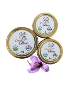 Cyrus Saffron, Organic USA Grown - Superior Saffron Threads All-Red Natural Saffron Spice for your Paella, Risotto 2 Gram 15 61BjYuC89yL
