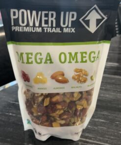 Power Up Premium Trail Mix - Mega Omega Trail Mix 14oz, Gluten Free, Vegan, Non-GMO 14 Ounce (Pack of 1) 32 61BkFso9aML