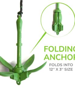 Gradient Fitness Marine Anchor, Kayak Anchor Kit Also for, Canoes, Paddle Boards (SUP), Jet Ski Anchor, Small Boat Anchor Kit 3.5 lb Folding Anchor 26 61Bl7lKEk9L