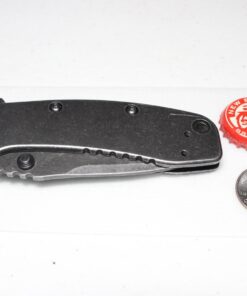 Kershaw XL Cryo II Pocket Knife, 3.25" 8Cr13MoV Steel Titanium-Coated Blade, Assisted Everyday Carry Pocket Knife 1556BW 60 61BmZ3Q11L