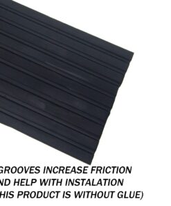 Universal Garage Door Threshold Seal, DIY Garage Door Weather Stripping, Weatherproof Floor Buffer Bottom Rubber Strip Replacement, Not Include Sealant/Adhesive (20 Ft, Black) 20Ft 17 61BmkUfrVBL