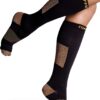 Copper Compression Socks for Women & Men - Helps Circulation, Reduces Swelling & Pain - Copper Infused Nylon by CopperJoint Small