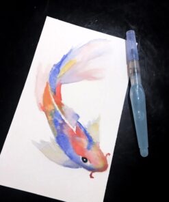 Pentel Arts Aquash Water Brush Assorted Tips, 4 Pack Carded (FRHBP4M), White, Small 4 Pack Assorted 42 61Bnbpkgs9L