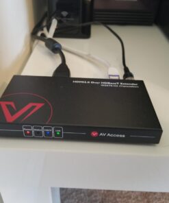 AV Access HDBaseT 4K HDMI Extender Over Single Cat5e/6/6a/7 Ethernet, HDMI 2.0 YUV4:4:4, EDID, PoE, Bi-Directional IR/RS232 Pass Through, HDR10, CEC, up to 4K@60Hz 130ft, 1080P@60Hz 230ft HDMI Extender (4KEX70-H2) 30 61BrgKSjazL