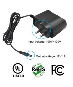 HDView 12V DC 1A 1000mA Power Adapter Supply UL Listed Certified 2.1mm 5.5mm, Power Transformer for Security Camera,110-240V AC Input 5 61BsRvp6MhL
