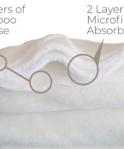 Alternative view of Nora's Nursery Baby Cloth Pocket Diapers Bamboo Inserts 10 Pack Soft Bamboo