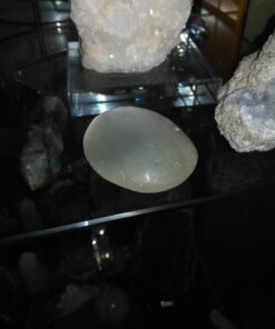 Crystal Selenite Palm Stone Spiritual Healing Massage Palmstones with Certificate of Authenticity Beverly Oaks Exclusive (1 Count (Pack of 1)) 24 61BvJVv7 EL