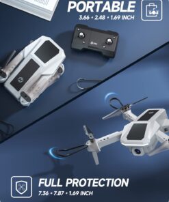 Holy Stone Drone with Camera for Adults, HS430 FPV HD 1080P Video Aircraft for Beginner, Foldable Hobby RC Quadcopter,Toys Gifts with Circle Fly, Throw to Go, 3 Batteries 39 Mins Long Flight Time Grey 23 61BwWCvHsRL