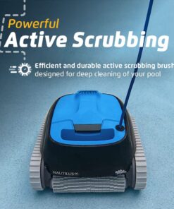 Dolphin Nautilus CC Robotic Pool Vacuum Cleaner — Wall Climbing Capability — Powerful Active Scrubbing Brush — Ideal for Above/In-Ground Pools up to 33 FT in Length 29 61By3Uiq4mL