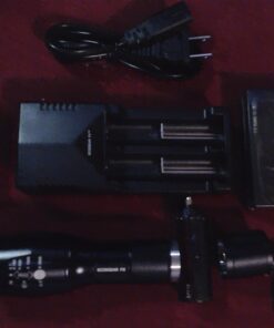 EcoGear FX Complete LED Tactical Flashlight Kit TK120 Flashlight with Rechargeable Battery: High Lumens with 5 Light Modes, Water Resistant, Adjustable Focus Zoom 73 61ByO9eVAbL