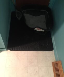 JUMBO SIZE Size Cat Litter Trapper by iPrimio - EZ Clean (Black) - 32 inches by 30 inches Exclusive Water Proof Layer and Puppy Pad Option. Patent Pending. (Sticker Label Peels Off) 32x30 - Black 44 61ByfGBGG L