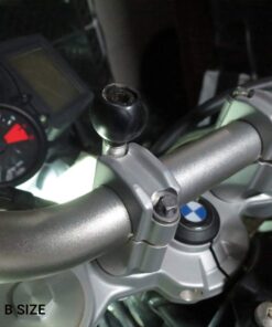 Alternative view of RAM Mounts RAM-B-367U Motorcycle Handlebar Clamp Base with M8 Bolts with B Size 1" Ball
