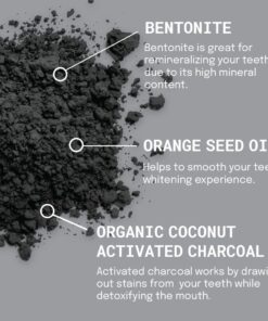 Active Wow Activated Coconut Charcoal Powder - Natural Whitening Activated Charcoal, Charcoal Vanilla Toothpaste, Fluoride Free, Sulfate & Paraben Free, Charcoal Toothpaste Powder (All Natural) All Natural 34 61C0QUkLafL